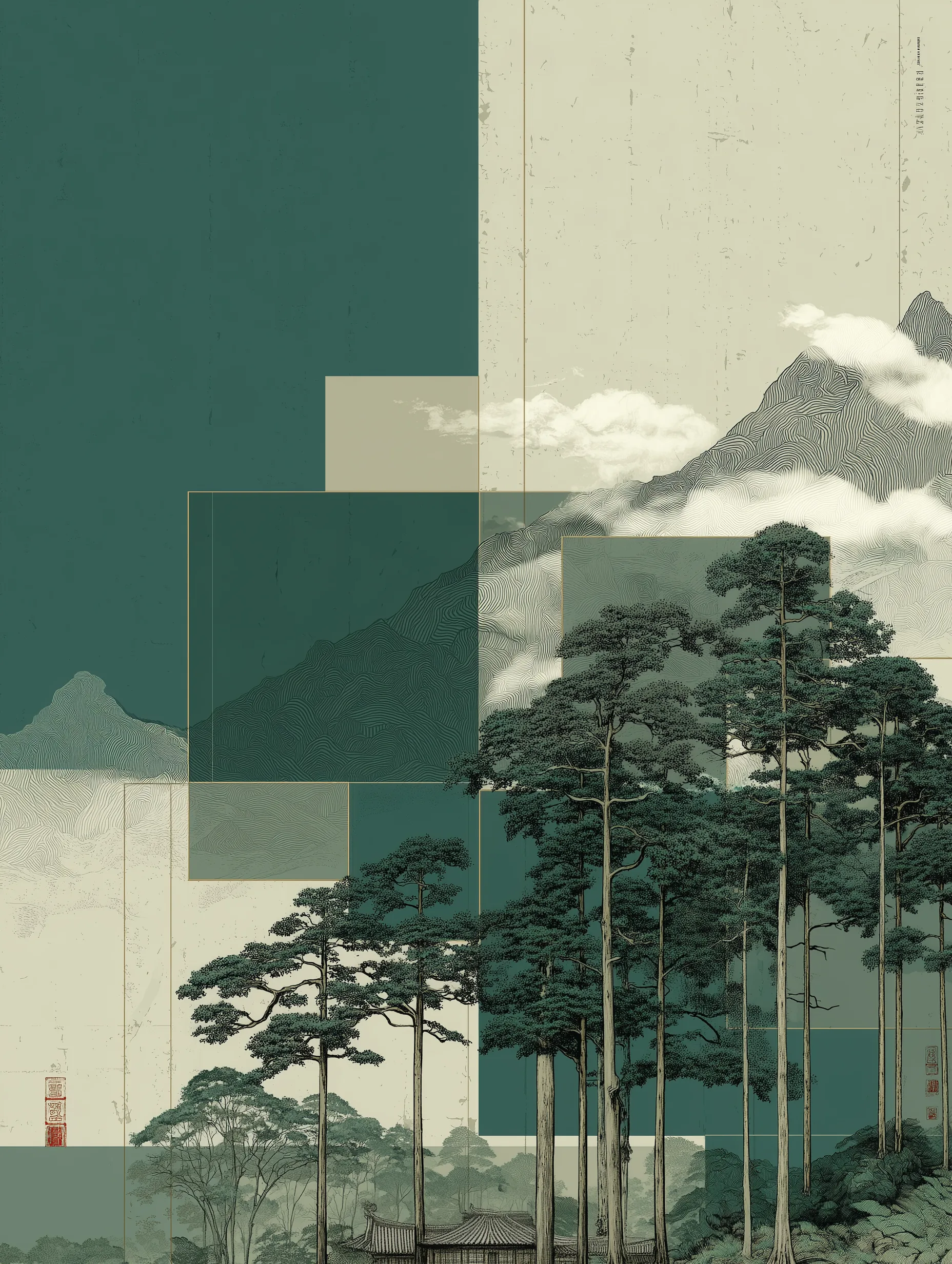 东方木作空间与色彩秩序
